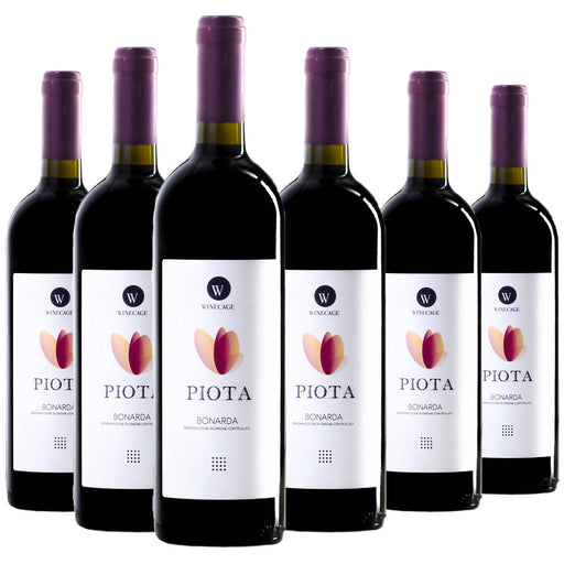 6x Colli Piacentini Doc Bonarda Frizzante "piota" 750ml 12,5% Vol Azienda  Vinicola Winecage Vino Rosso Italiano 6 Bottiglie - commercioVirtuoso.it