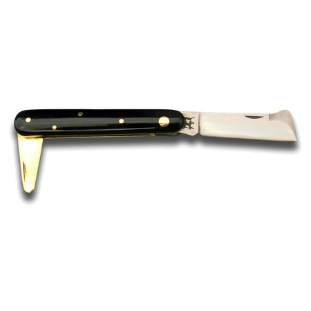 Coltello da innesto "202P" con salvagemma in ottone e lama da 19 cm in acciaio Inox "Made in Italy" Fai da te/Utensili elettrici e a mano/Attrezzi da giardinaggio/Coltelli da giardino La Zappa - Altamura, Commerciovirtuoso.it