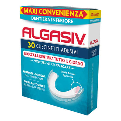 Combe Italia Srl Algasiv Adesivo Protettivo Inferiore 30Pz Salute e cura della persona/Igiene dentale/Cura protesi dentarie/Adesivi FarmaFabs - Ercolano, Commerciovirtuoso.it