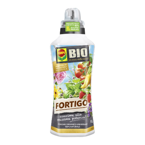 Concime Biologico Fortigo fertilizzante liquido per ortaggi e fiori 1 lt Giardino e giardinaggio/Giardinaggio/Fertilizzanti e concimi/Fertilizzanti per fiori La Zappa - Altamura, Commerciovirtuoso.it