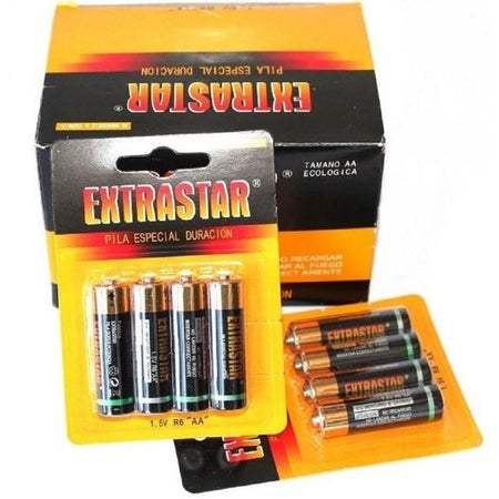 Confezione Batterie Pile Pila Stilo Aa R6 1.5v 48 Pile 12 Confezioni Da 4 Aa