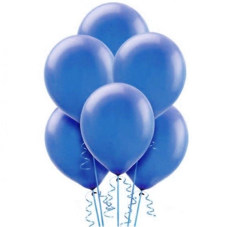 Confezione Set 8 Pezzi Palloncini Blu Festa Party Compleanno Bimbi
