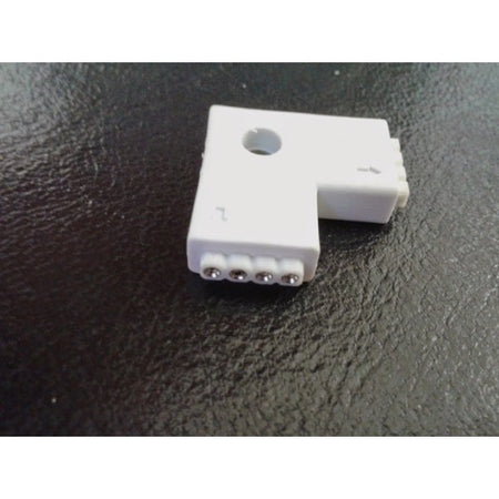 Connettore A Clip Angolare A "l" 4 Pin Per Strisce Led Strip Smd Rgb