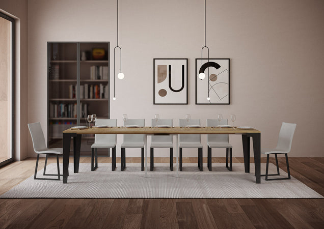 Tavolo consolle "Udine" allungabile in legno per sala da pranzo Casa e cucina/Arredamento/Studio/Mobiletti e credenze/Credenze Decor Space - Altamura, Commerciovirtuoso.it