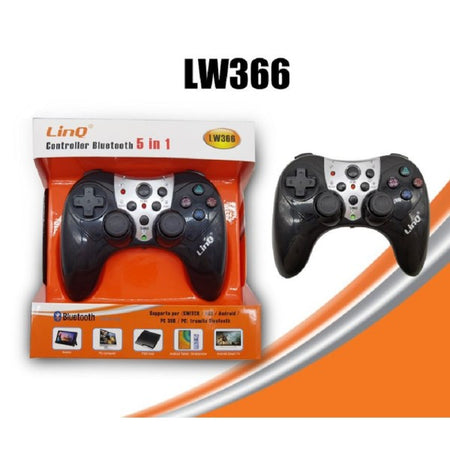 Controller Gamepad Bluetooth 5 In 1 Joypad Per Ps3 Xbox 360 Switch Android Lw366