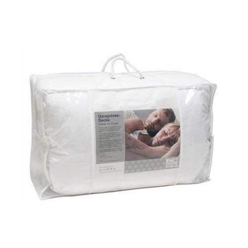 Coperta Piumino In Poliestere Con 12 Climapad 4 Stagioni 155x205cm Colore Bianco
