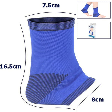 Coppia Cavigliere Supporto Per Caviglia Anallergica Elastica Per Bambini Blu