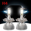 Coppia Lampade Fari Ricambio Per Auto Led H4 32w Alta Luminosita' Bianco Freddo