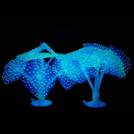 Corallo Finto In Silicone Blu Artificiale Per Decorazioni Acquario Addobbi Pesci