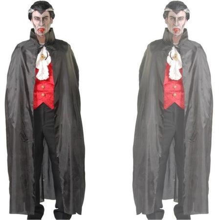 Costume Travestimento Di Halloween Carnevale Mantello Vampiro Misura 140cm