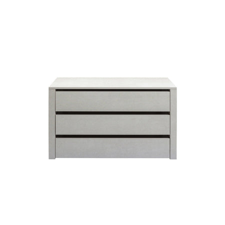 Cassettiera interna per armadio con 3 cassetti grigio effetto tessuto 99 x  h 69 cm 