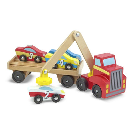 Carroattrezzi magnetico con auto Gioco in Legno per bambinii gioco in legno Papau - Giammoro, Commerciovirtuoso.it
