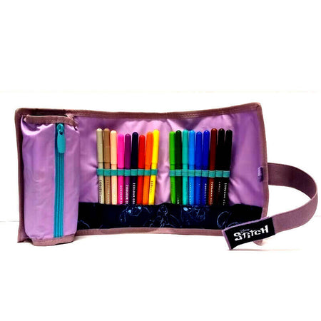 Roll Pencil Bag Di Lilo & Stitch Astuccio Portapenne Bustina per La Scuola  