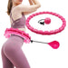 Hula hoop fitness innovativo regolabile fino a 24 nodi da assemblare con peso per esercizi addominali