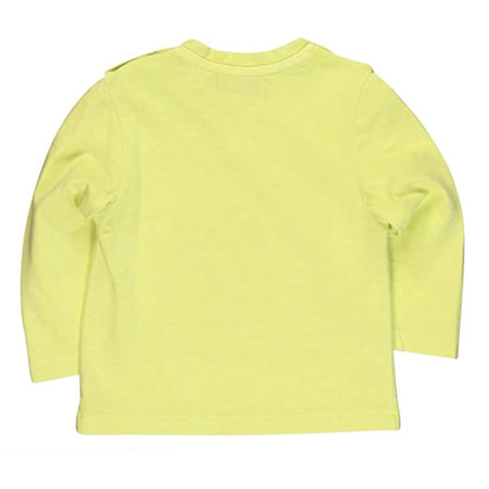 T-Shirt Bimbo Gialla Stampata Maglia Maniche Lunghe Bambino 100% Cotone  Girocollo Multi Color Maglietta con Bottoni - commercioVirtuoso.it