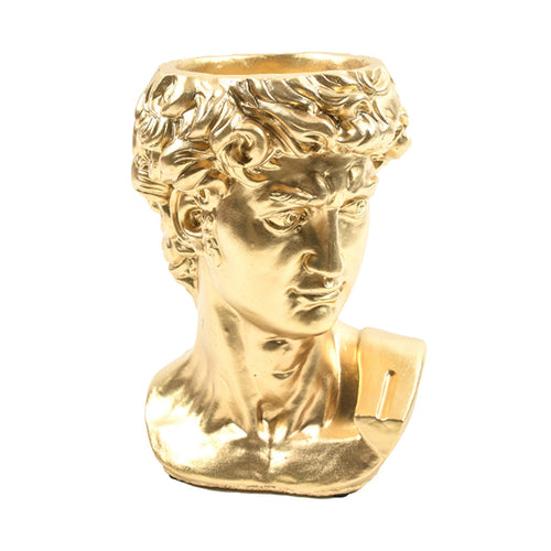 Vaso decorativo natalizio in cemento oro per fiori David da 25 cm Casa e cucina/Decorazioni per interni/Vasi MagiediNatale.it - Altamura, Commerciovirtuoso.it