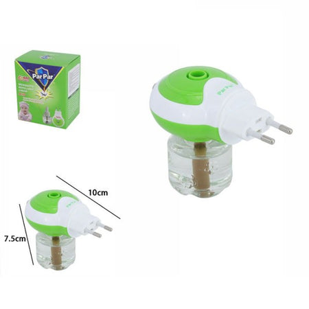 Diffusore Vaporizzatore Elettrico Set Con Liquido Anti Zanzare Repellente 7.5x10