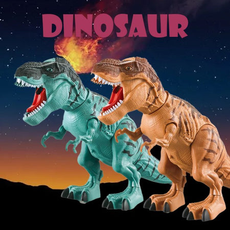 Dinosauro T Rex Gigante Con Suono E Luci  E Cammina Giocattolo Bambini 2 Colori