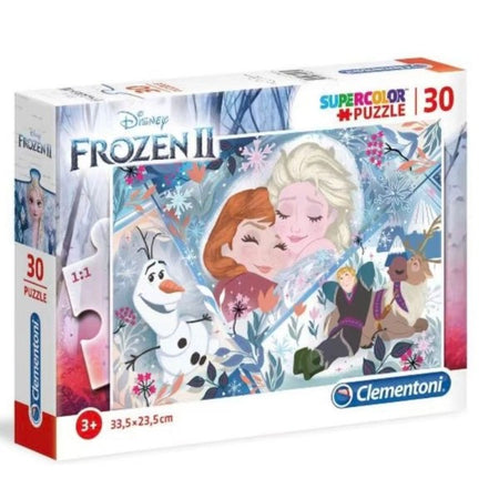 Disney Supercolor Puzzle Frozen La Regina Di Ghiaccio Elsa Olaf Anna 30 Pezzi