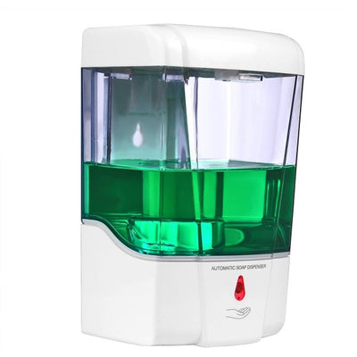 Dispenser Erogatore Dosatore Sapone Automatico Infrarossi Con Fotocellula 600ml