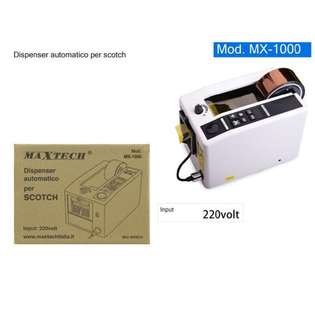 Dispenser Per Scotch Taglia Nastro Adesivo Elettronico Automatico 220 V Mx-1000