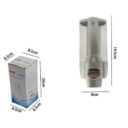 Dispenser Porta Sapone Liquido Dosatore Grigio Bagno Parete Doccia
