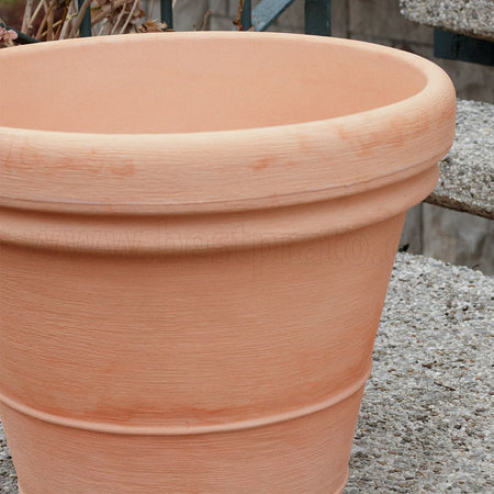 Vaso tondo "Doppio Bordo Classic" per fiori e piante da giardino Giardino e giardinaggio/Attrezzi da giardino e attrezzature per l'irrigazione/Vasi e accessori per piante/Vasi tradizionali Decor Space - Altamura, Commerciovirtuoso.it