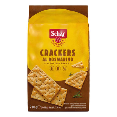 Dr.Schar Spa Schar Crackers Rosmarino 210G Alimentari e cura della casa/Pasticceria e prodotti da forno/Grissini taralli e fette biscottate FarmaFabs - Ercolano, Commerciovirtuoso.it