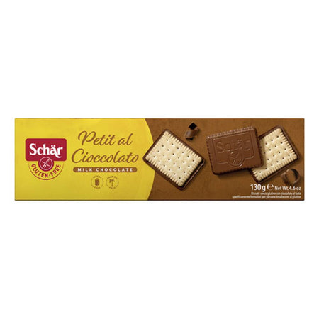 Dr.Schar Spa Schar Petit Cioccolato 130G Alimentari e cura della casa/Snack dolci e salati/Biscotti/Biscotti per la colazione FarmaFabs - Ercolano, Commerciovirtuoso.it