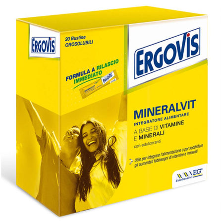 Eg Spa Ergovis Mineralvit 20Bust Salute e cura della persona/Vitamine minerali e integratori/Singole vitamine/Multivitamine FarmaFabs - Ercolano, Commerciovirtuoso.it