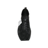 Sneakers Donna Nere - Scarpe sportive per signora in pelle nera con lacci e suola di gomma - Made in Italy sneakers donna L'Orchidea - Siderno, Commerciovirtuoso.it