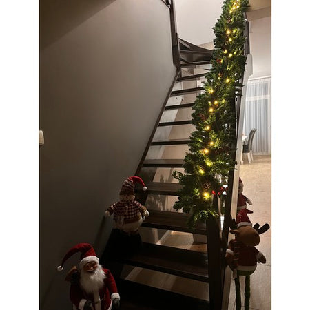 Ghirlanda con luci per albero di Natale HQ da 2,7 m Ruhhy