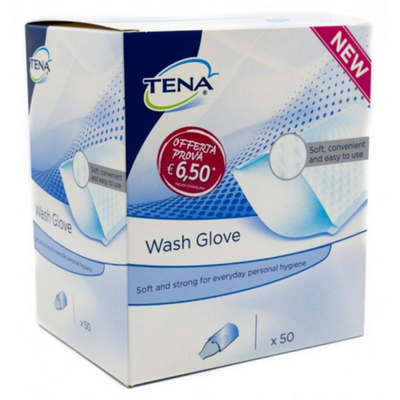 Essity Italy Spa Tena Wash Glove 50Pz Salute e cura della persona/Prodotti per la medicazione/Incontinenza/Assorbenti e protezione FarmaFabs - Ercolano, Commerciovirtuoso.it