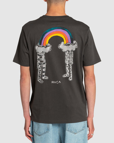 T-Shirt Uomo Rvca Andrew Pommier Rainbow Connection Nera Maniche Corte Girocollo Moda/Uomo/Abbigliamento/T-shirt polo e camicie/T-shirt Snotshop - Roma, Commerciovirtuoso.it