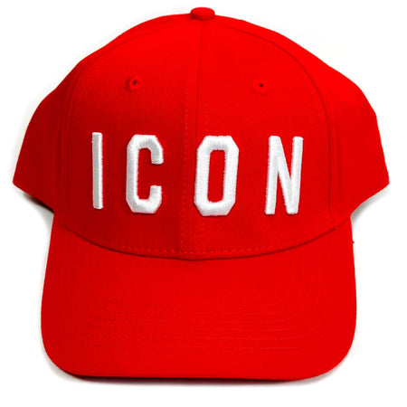 Cappello Basic Rosso Con Logo Ricamato Bianco