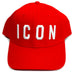 Cappello Basic Rosso Con Logo Ricamato Bianco