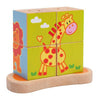 Puzzle facile di Dadi Colorati ad Incastro in legno per Bambini 4 Cubi 4.5x4.5x4.5 cm Dadi ad incastro in legno Papau - Giammoro, Commerciovirtuoso.it