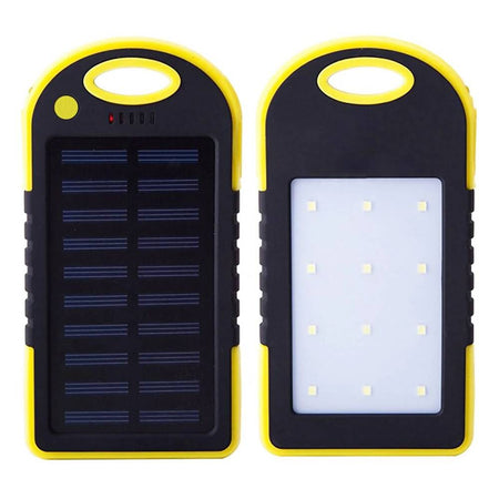 Power bank a energia solare multifunzionale doppia funzione di ricarica con torcia a 4 modalità e luce uv caricabatterie portatile per smartphone