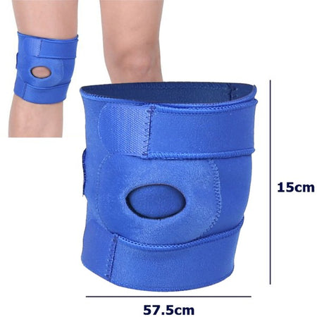 Fascia Elastica Da Ginocchio Ginocchiera Per Terapia Dolore Knee Support Blu