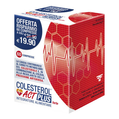 F&F Srl Colesterol Act Plus Forte60Cpr Salute e cura della persona/Vitamine minerali e integratori/Singole vitamine/Multivitamine FarmaFabs - Ercolano, Commerciovirtuoso.it