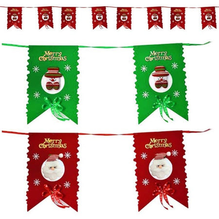 Festone Natalizio In Feltro 8 Bandierine Con Babbo Natale O Pupazzo Di Neve 3mt Casa e cucina/Decorazioni per interni/Addobbi e decorazioni per ricorrenze/Decorazioni natalizie/Oggettistica Trade Shop italia - Napoli, Commerciovirtuoso.it