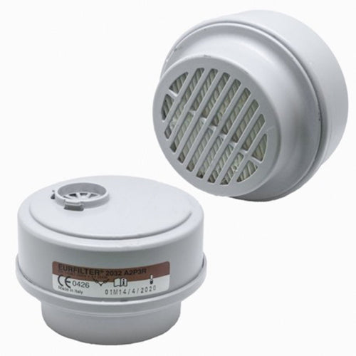 Filtro sostitutivo protezione A1P3R per semi maschera Etna raccordo a baionetta Fai da te/Sicurezza e protezione/Attrezzature per sicurezza sul lavoro/Maschere e respiratori/Filtri La Zappa - Altamura, Commerciovirtuoso.it