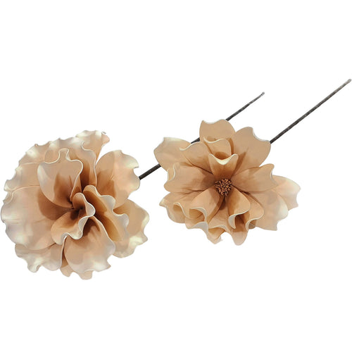 Ramo decorativo natalizio Fiore Avorio con petali decorazione da 70 cm Casa e cucina/Decorazioni per interni/Addobbi e decorazioni per ricorrenze/Decorazioni natalizie/Ghirlande e corone MagiediNatale.it - Altamura, Commerciovirtuoso.it