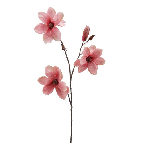 Ramo Fiore Magnolia Rosa decorazione natalizia per arredamento moderno h 91 cm Casa e cucina/Decorazioni per interni/Addobbi e decorazioni per ricorrenze/Decorazioni natalizie/Ghirlande e corone MagiediNatale.it - Altamura, Commerciovirtuoso.it