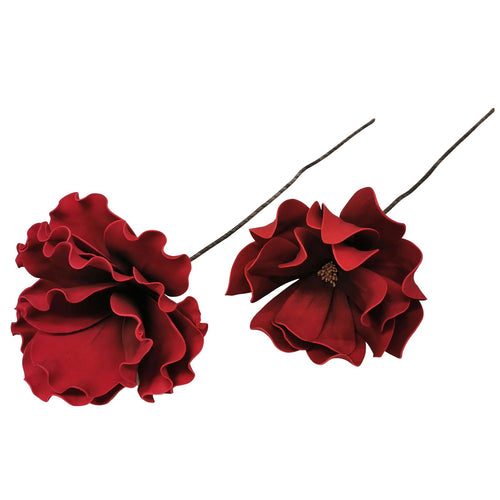 Ramo decorativo natalizio Fiore Rosso con petali decorazione da 70 cm Casa e cucina/Decorazioni per interni/Addobbi e decorazioni per ricorrenze/Decorazioni natalizie/Ghirlande e corone MagiediNatale.it - Altamura, Commerciovirtuoso.it