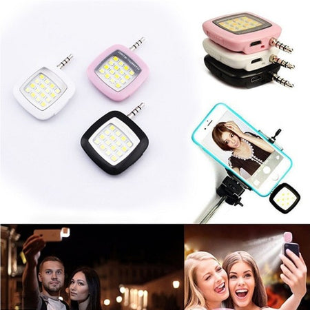 Flash Portatile 16 Led Light Selfie Luce Fotocamera Android Ios Smartphone