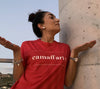 T- Shirt Rossa Divertente Siciliana Camaffari Maglia Maniche Corte T- Shirt Tesori Di Sicilia - Nicosia, Commerciovirtuoso.it