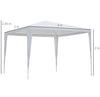 Gazebo Oasis Bianco da giardino 3 x 3 mt per esterno impermeabile Giardino e giardinaggio/Arredamento da giardino e accessori/Ombrelloni tende e tettucci parasole/Gazebo Decor Space - Altamura, Commerciovirtuoso.it