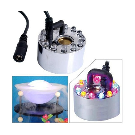 Generatore Nebbia Mm-32 Lampada A Led Multicolor Per Acquario Rgb 12 Led