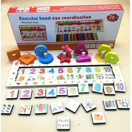 Gioco Puzzle Multi Funzionale Imparare Coordinazione Occhi Puzzle Bambini